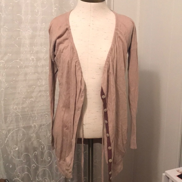 drawstring cardigan